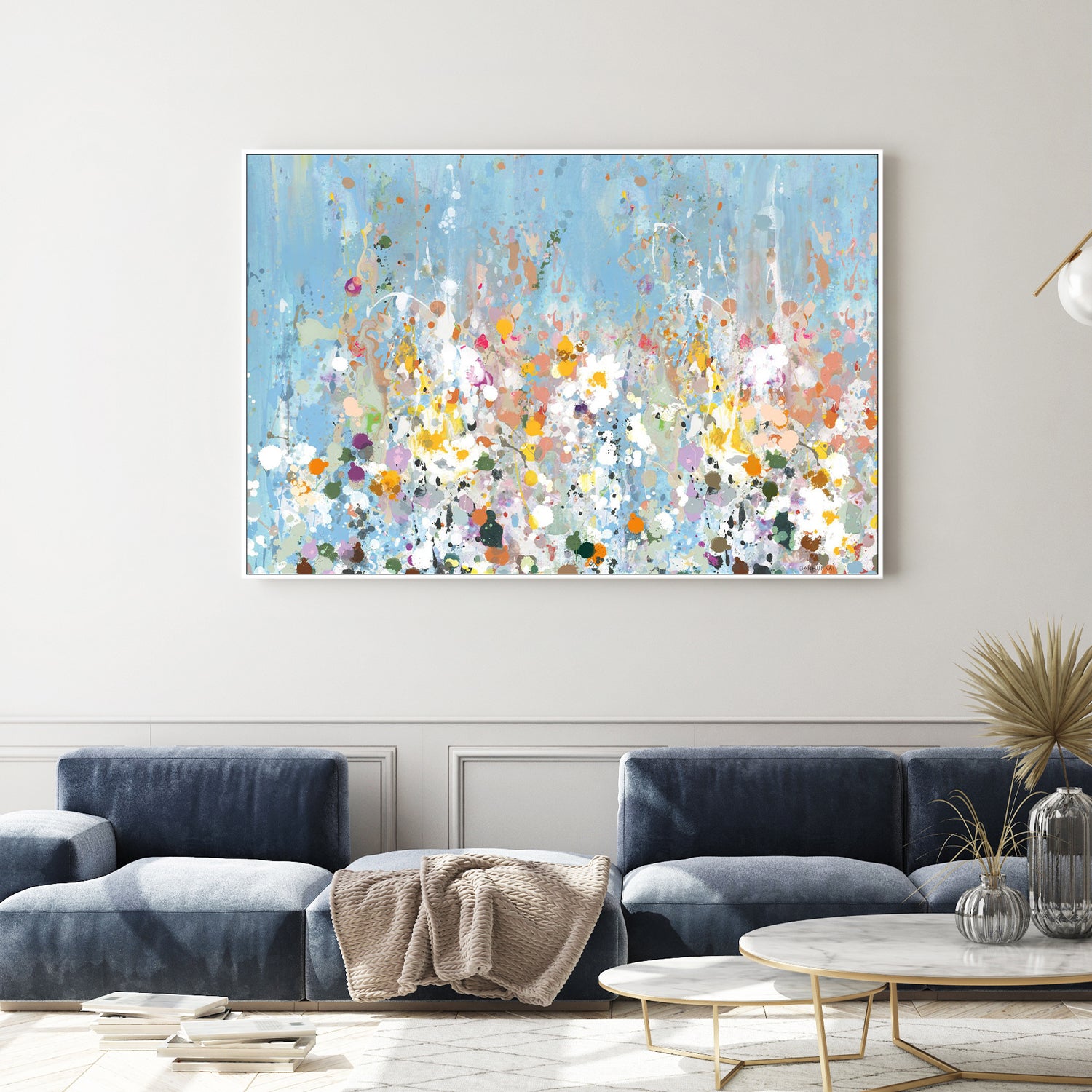 wall-art-print-canvas-poster-framed-Abstract Garden, Style A-9