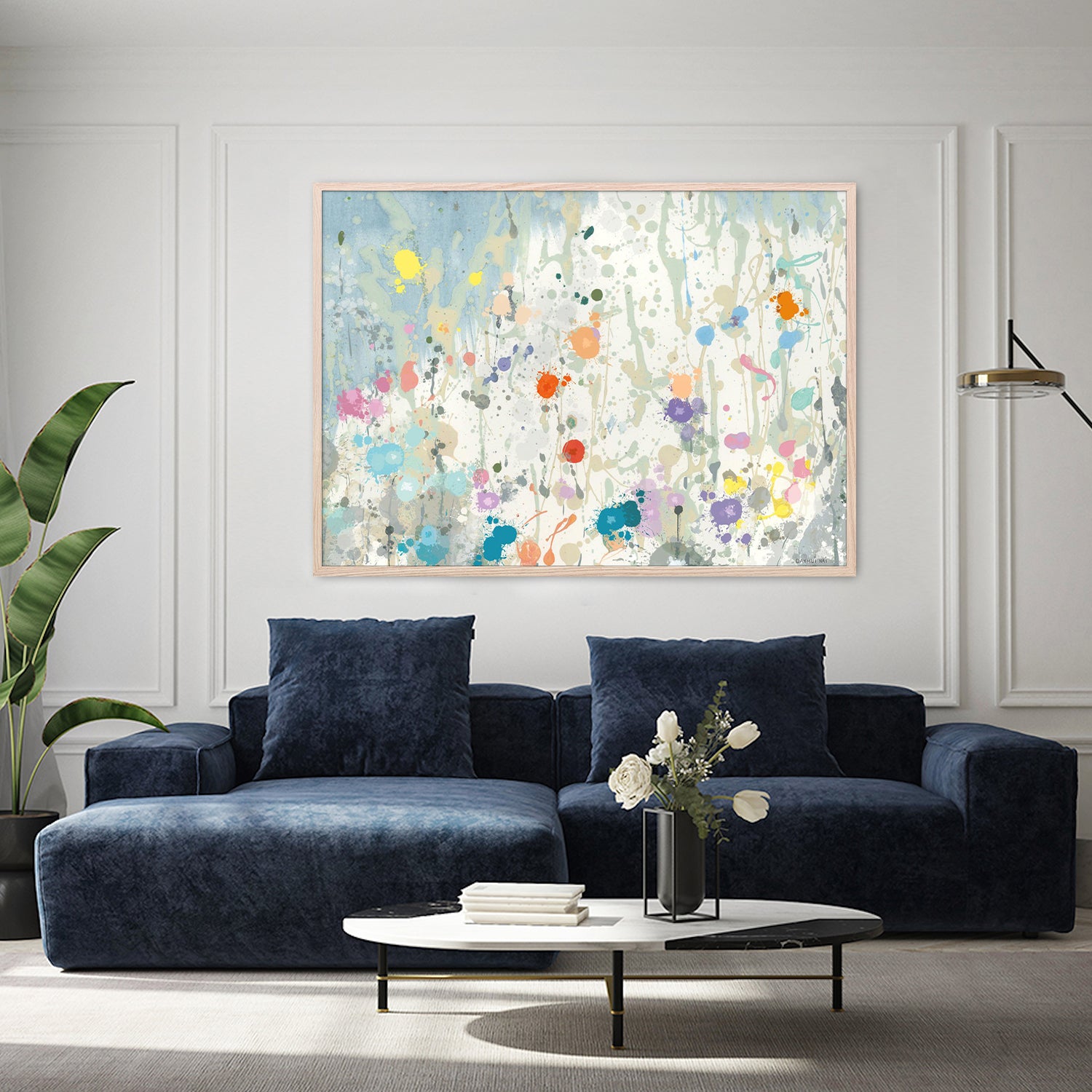 wall-art-print-canvas-poster-framed-Abstract Garden , Style B-8