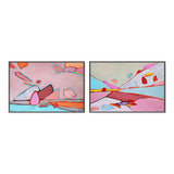 wall-art-print-canvas-poster-framed-Abstract Land and Water, Set of 2-by-Moments By Charlie-Gioia Wall Art