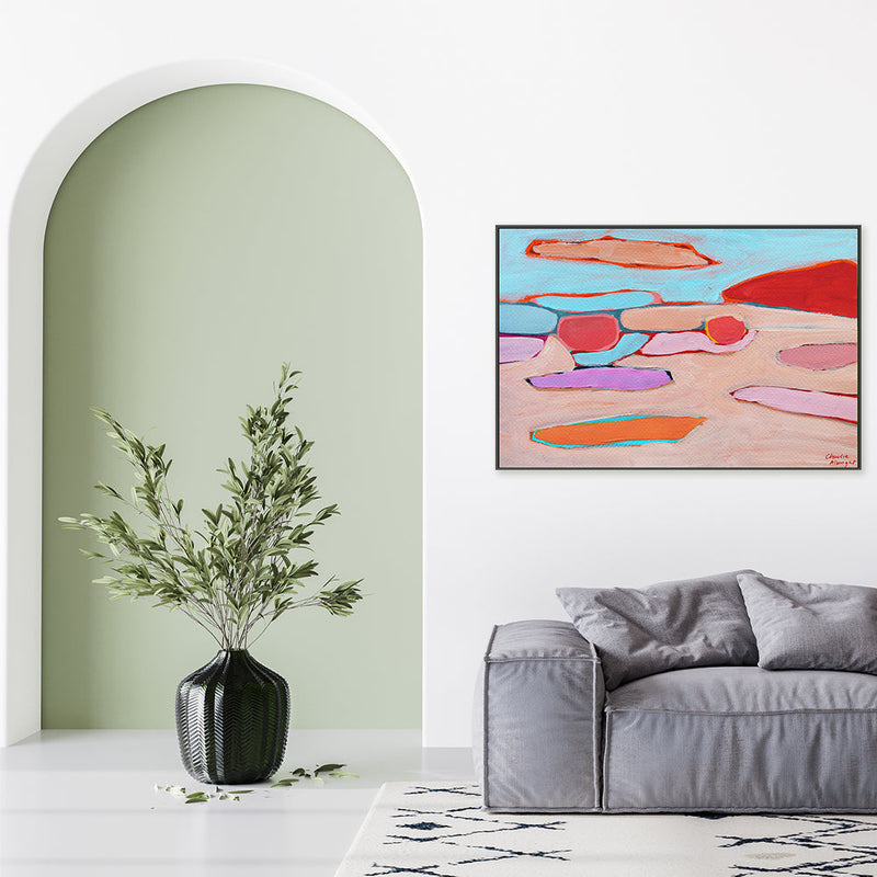 wall-art-print-canvas-poster-framed-Abstract Landscape, Style C-by-Moments By Charlie-Gioia Wall Art