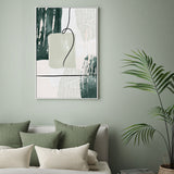 wall-art-print-canvas-poster-framed-Abstract Shapes In Green, Style A , By Sally Ann Moss-GIOIA-WALL-ART