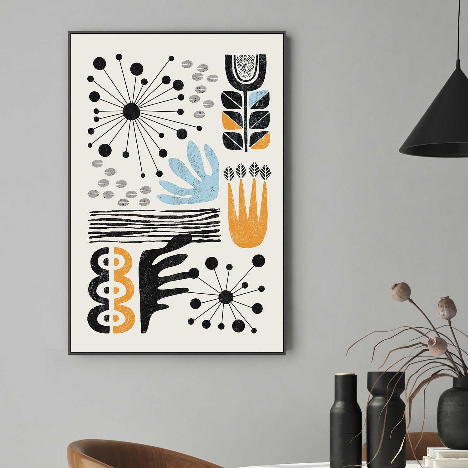 wall-art-print-canvas-poster-framed-Abstract, Style A-7