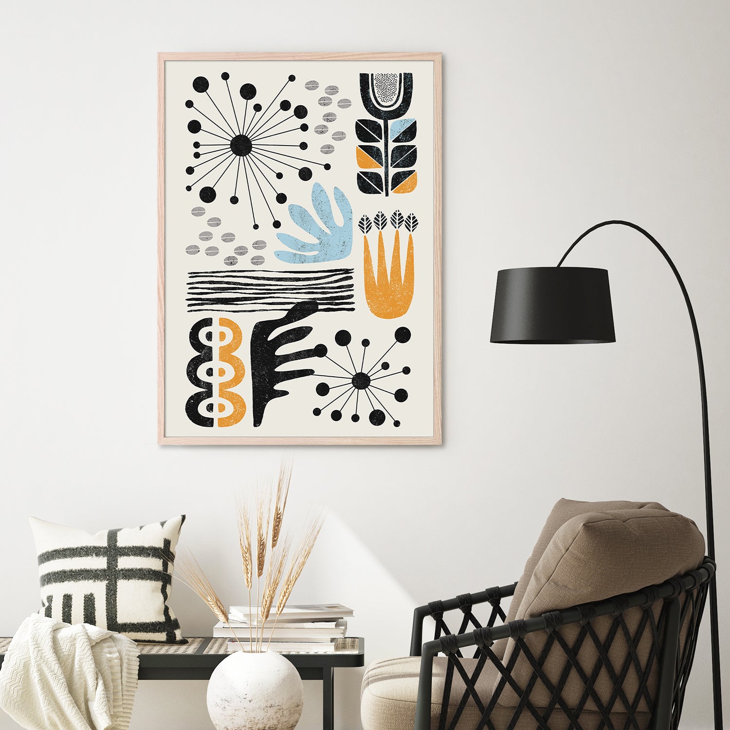 wall-art-print-canvas-poster-framed-Abstract, Style A-9