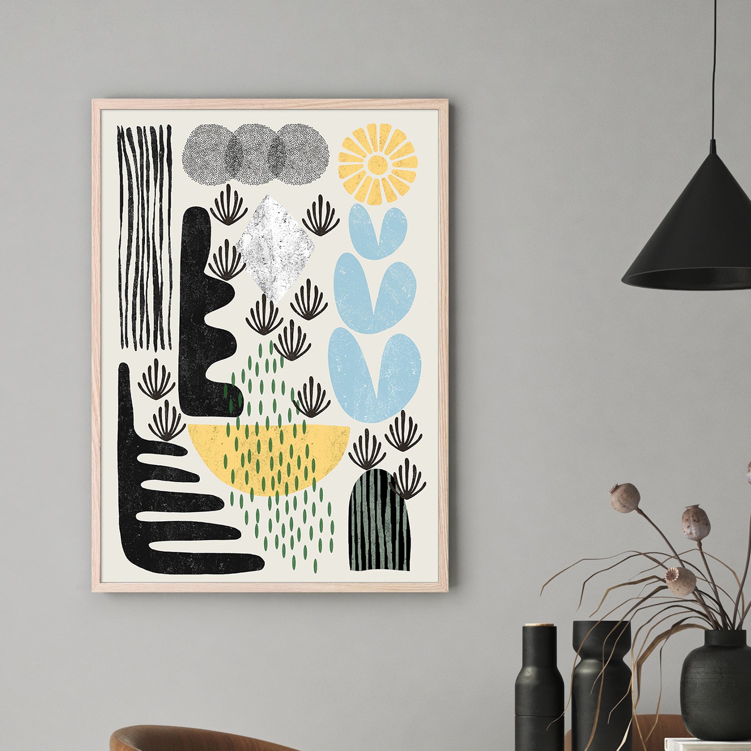 wall-art-print-canvas-poster-framed-Abstract, Style B-2