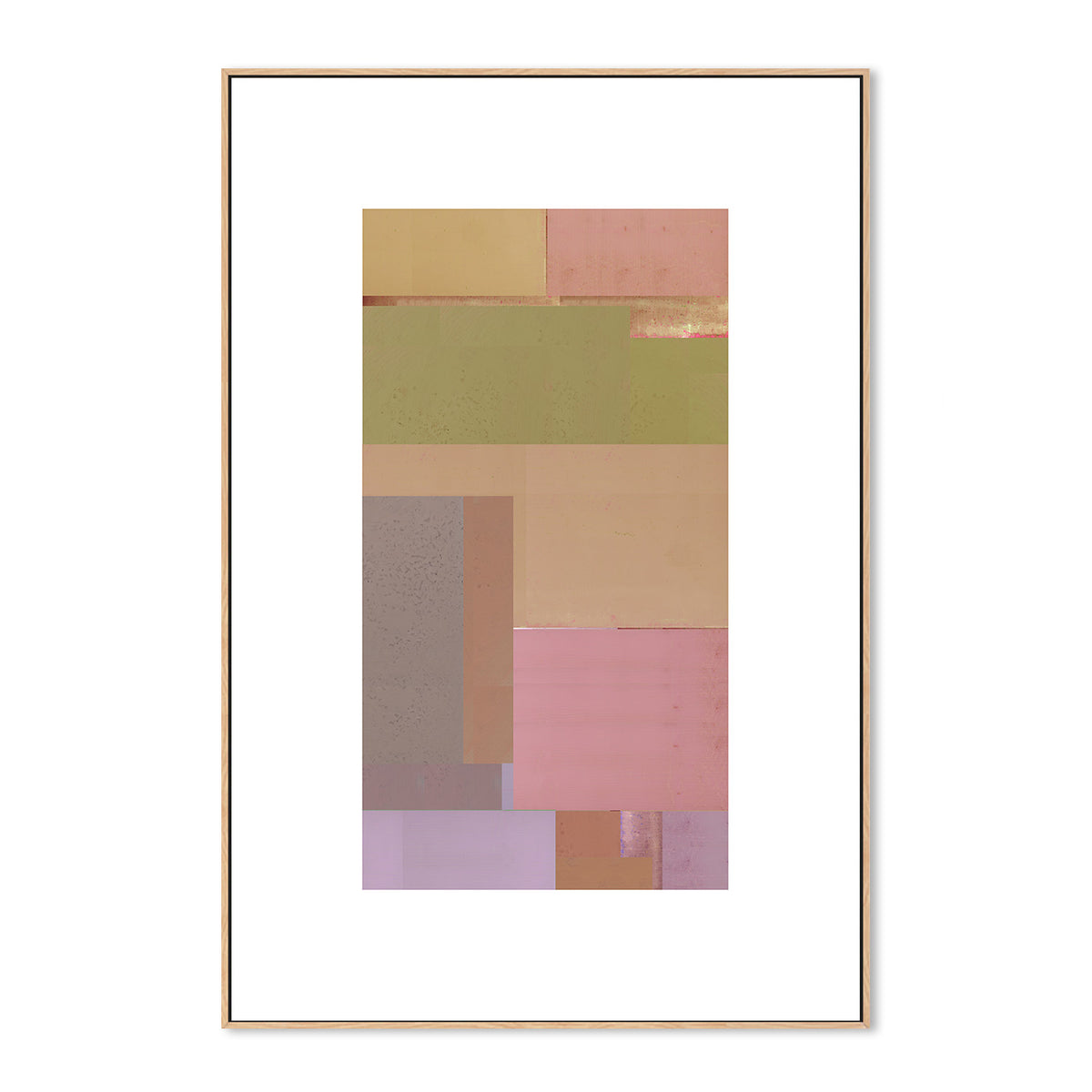 wall-art-print-canvas-poster-framed-Abstract Textured Composition, Style E-4