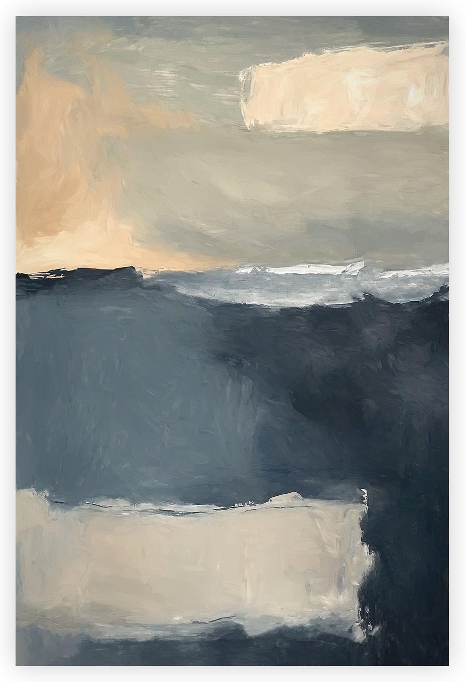 wall-art-print-canvas-poster-framed-Abstract Tree Scape , Style D, By Accent Art Studio , By Accent Art Studio-1