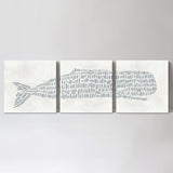 wall-art-print-canvas-poster-framed-Abstract Whale, Set Of 3-by-Emily Wood-Gioia Wall Art