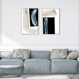 wall-art-print-canvas-poster-framed-Adjacent, Set Of 2 , By Dan Hobday-by-Dan Hobday-Gioia Wall Art