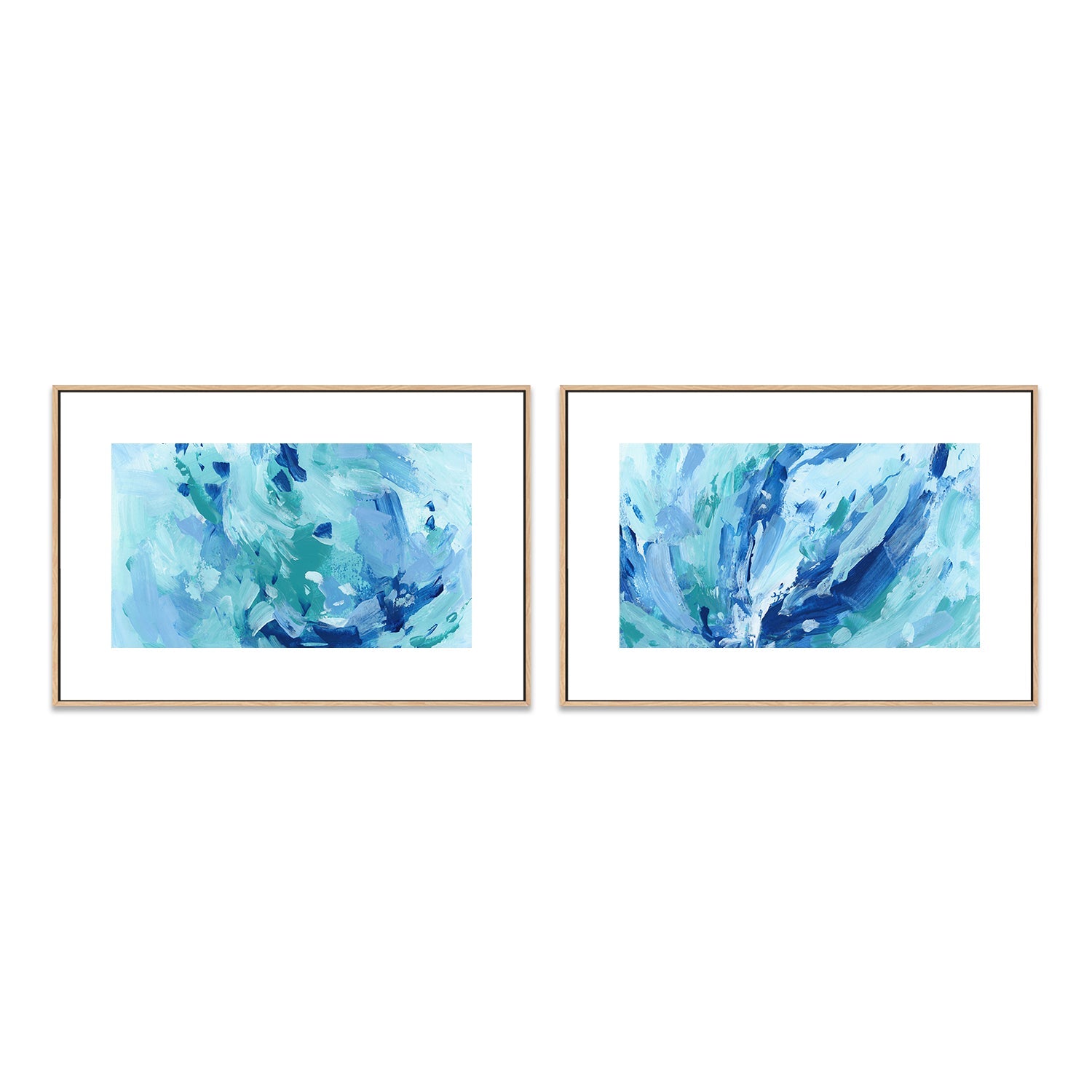 wall-art-print-canvas-poster-framed-Aegean Shoals , Style A & B, Set Of 2 , By Jetty Home-6