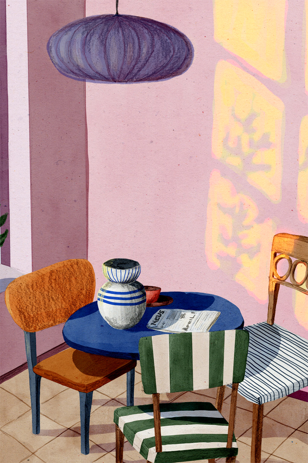 wall-art-print-canvas-poster-framed-Afternoon Break , By Eva Halfers-1