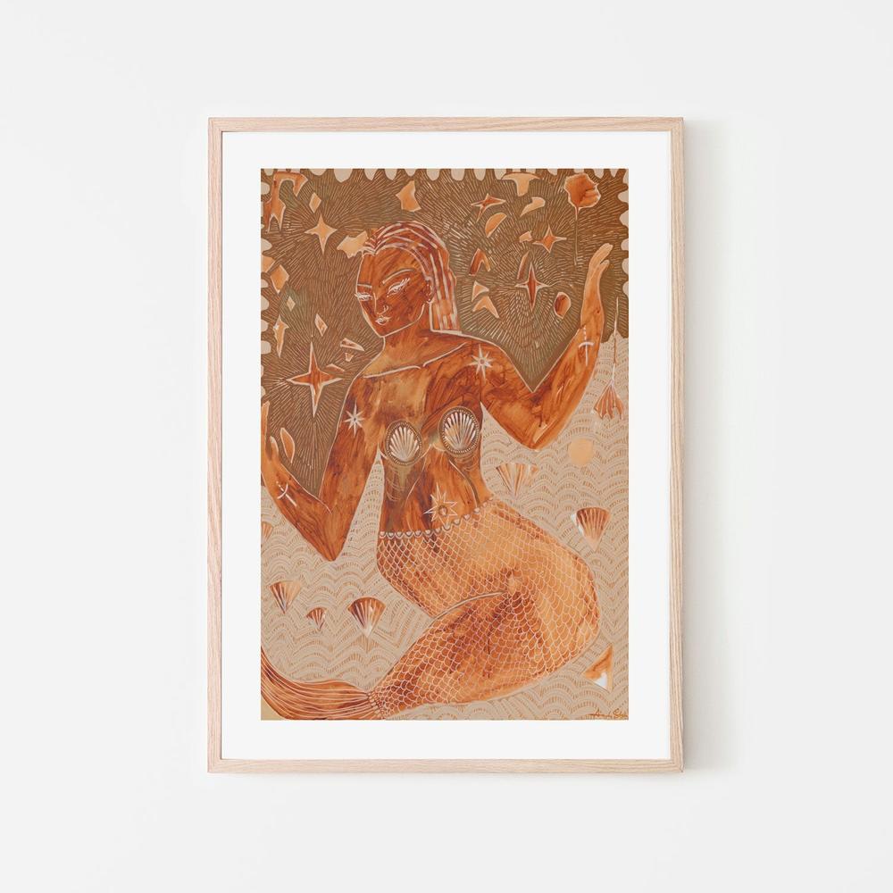wall-art-print-canvas-poster-framed-Amber Rose, Mermaid , By Amanda Skye-6