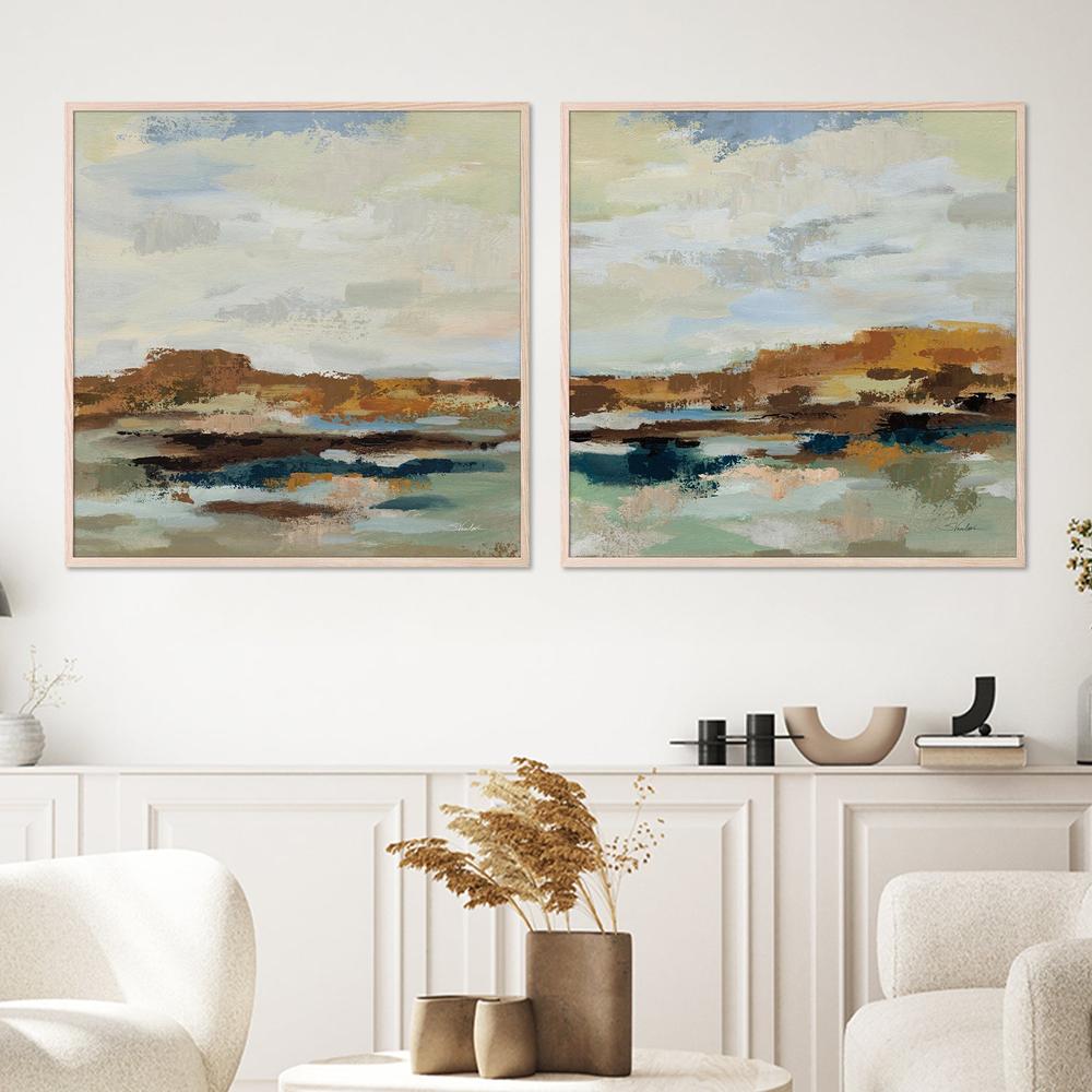 wall-art-print-canvas-poster-framed-American West, Style A & B, Set Of 2-7