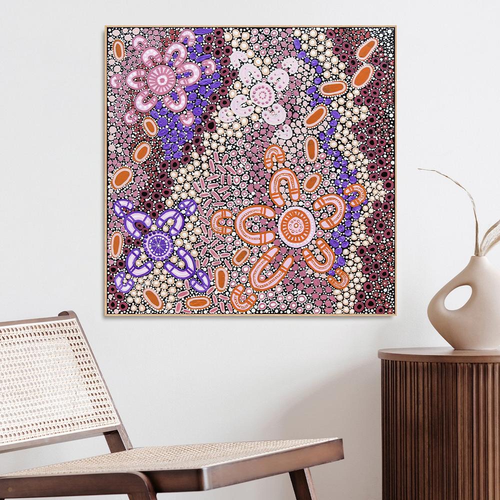 wall-art-print-canvas-poster-framed-Among the Wildflowers Women and Babies-2