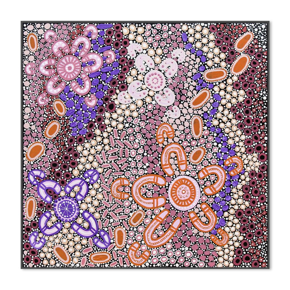 wall-art-print-canvas-poster-framed-Among the Wildflowers Women and Babies-3