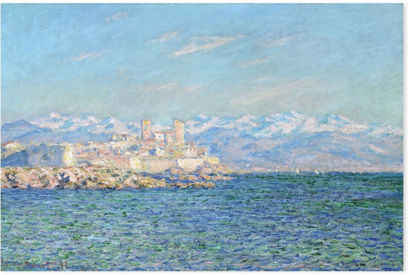 wall-art-print-canvas-poster-framed-Antibes, Afternoon Effect, 1888 , By Monet-by-Gioia Wall Art-Gioia Wall Art