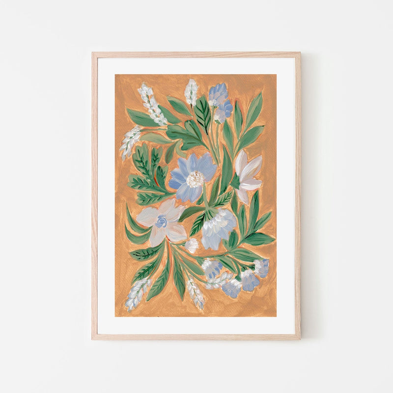 wall-art-print-canvas-poster-framed-Antique Blossoms, Style B , By Nikita Jariwala-GIOIA-WALL-ART