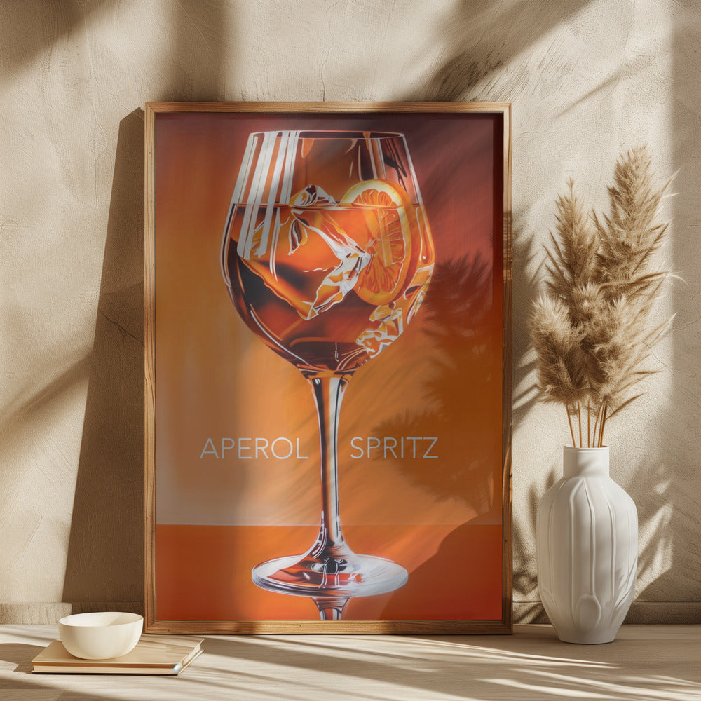 Aperol Spritz Orange , By Andreas Magnusson,Wall Art Canvas Print,