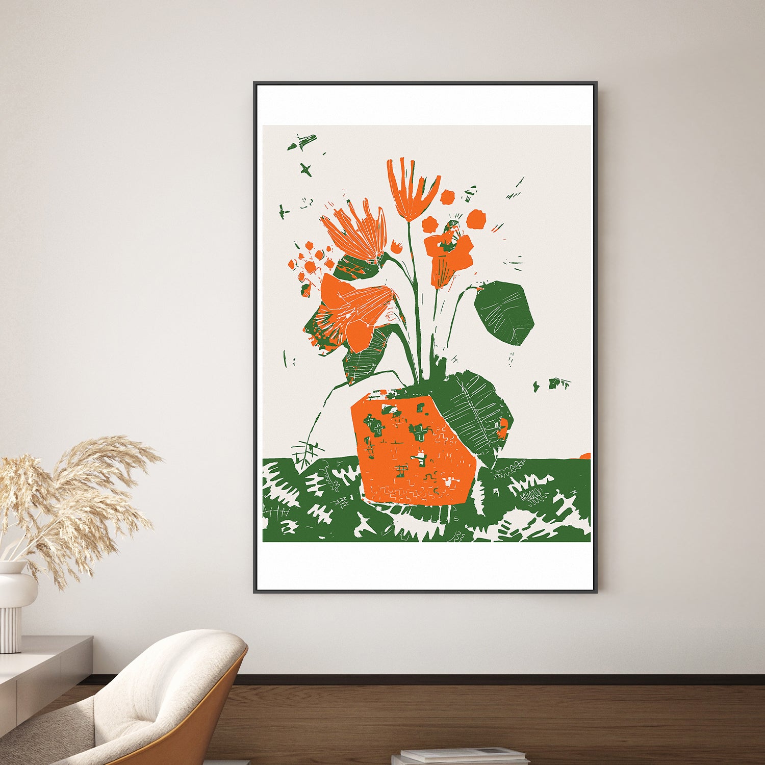wall-art-print-canvas-poster-framed-Apricot Blooms-7