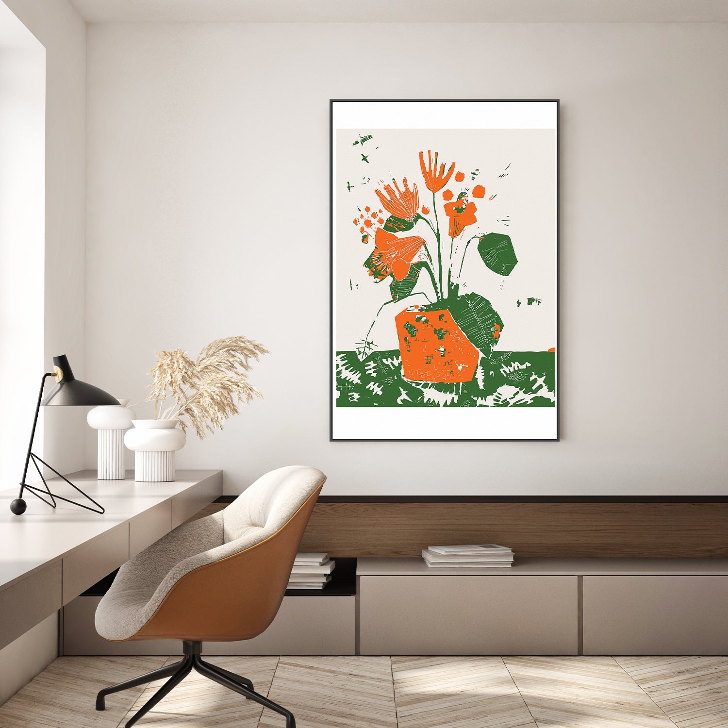 wall-art-print-canvas-poster-framed-Apricot Blooms-8