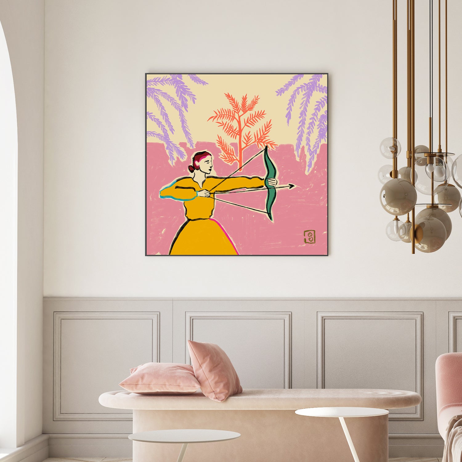 wall-art-print-canvas-poster-framed-Archer&#039;s Focus-2