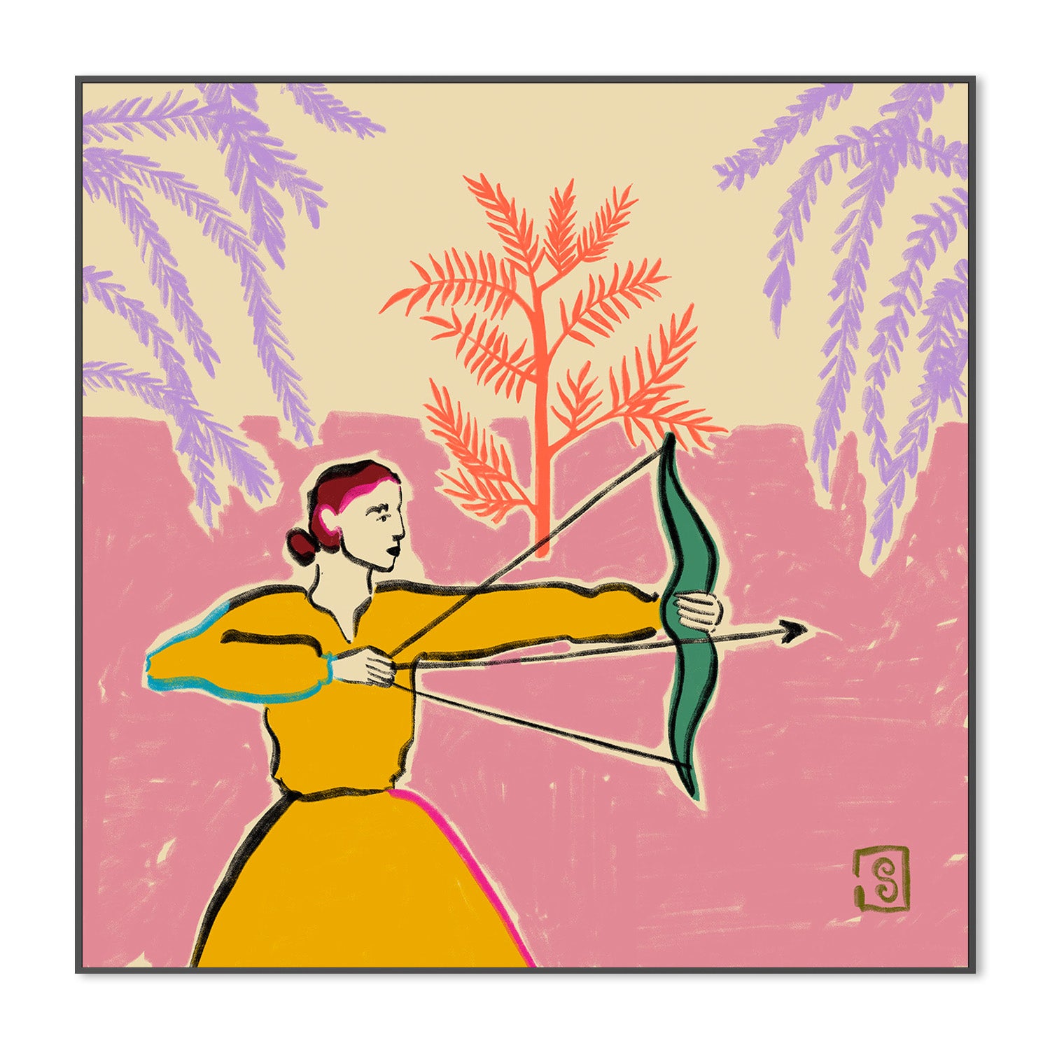 wall-art-print-canvas-poster-framed-Archer&#039;s Focus-3