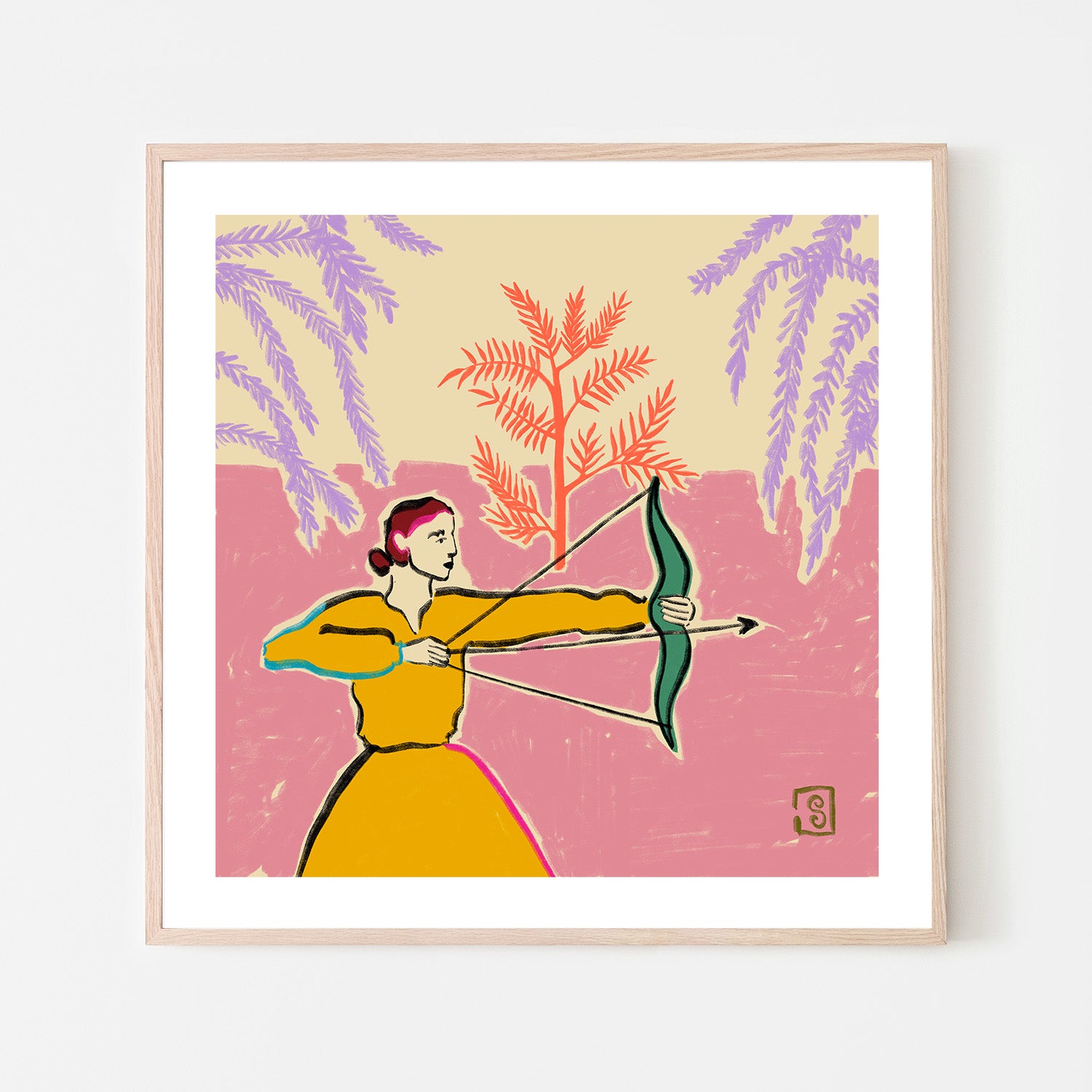 wall-art-print-canvas-poster-framed-Archer&#039;s Focus-6