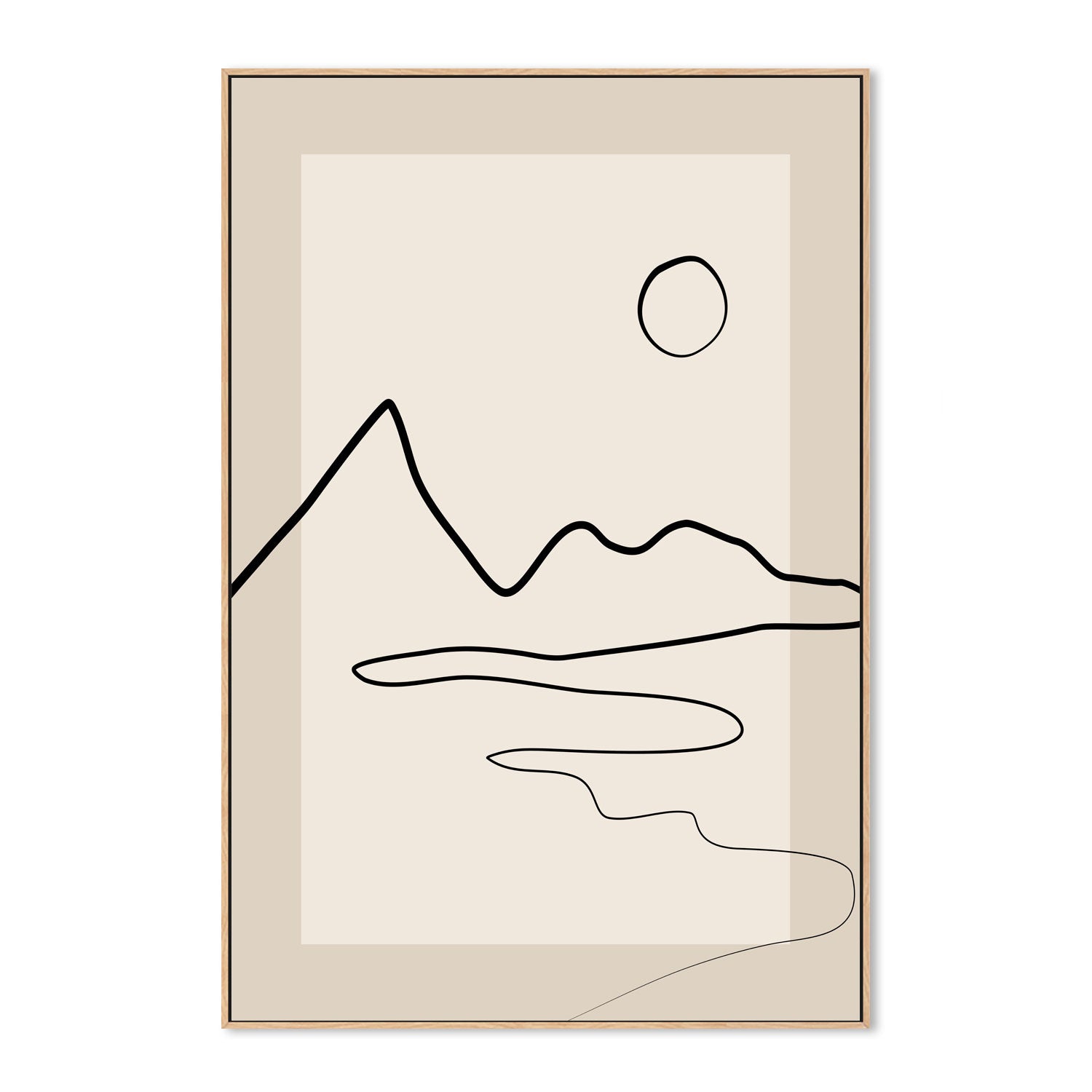 wall-art-print-canvas-poster-framed-Arid Landscape , By Elena Ristova-GIOIA-WALL-ART