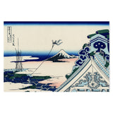 wall-art-print-canvas-poster-framed-Asakusa Honganji temple in the Eastern capital-by-Katsushika Hokusai-Gioia Wall Art