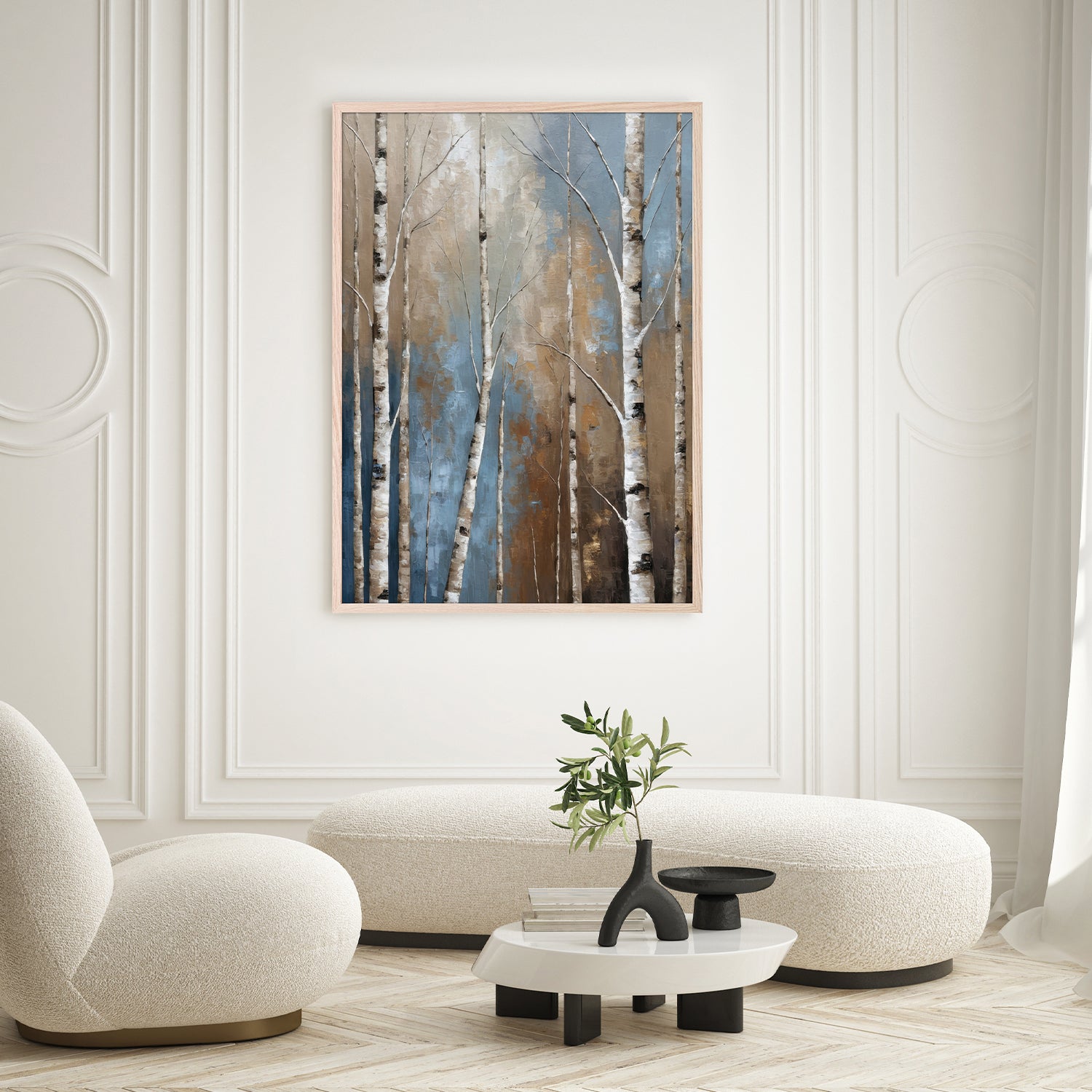 wall-art-print-canvas-poster-framed-aspen grove and clear blue sky-9