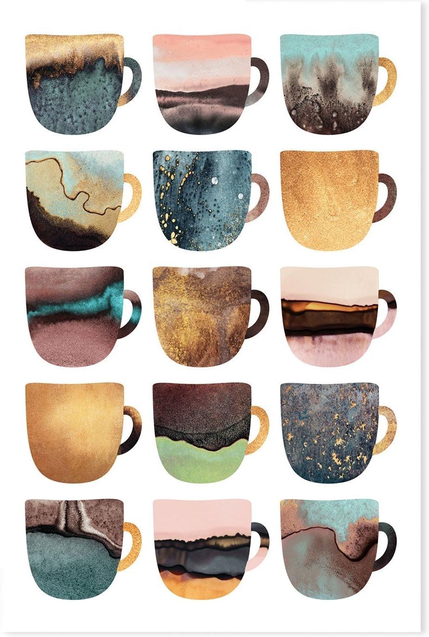 wall-art-print-canvas-poster-framed-Assorted Coffee Cups-GIOIA-WALL-ART