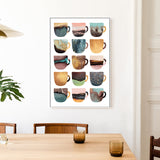 wall-art-print-canvas-poster-framed-Assorted Coffee Cups-GIOIA-WALL-ART
