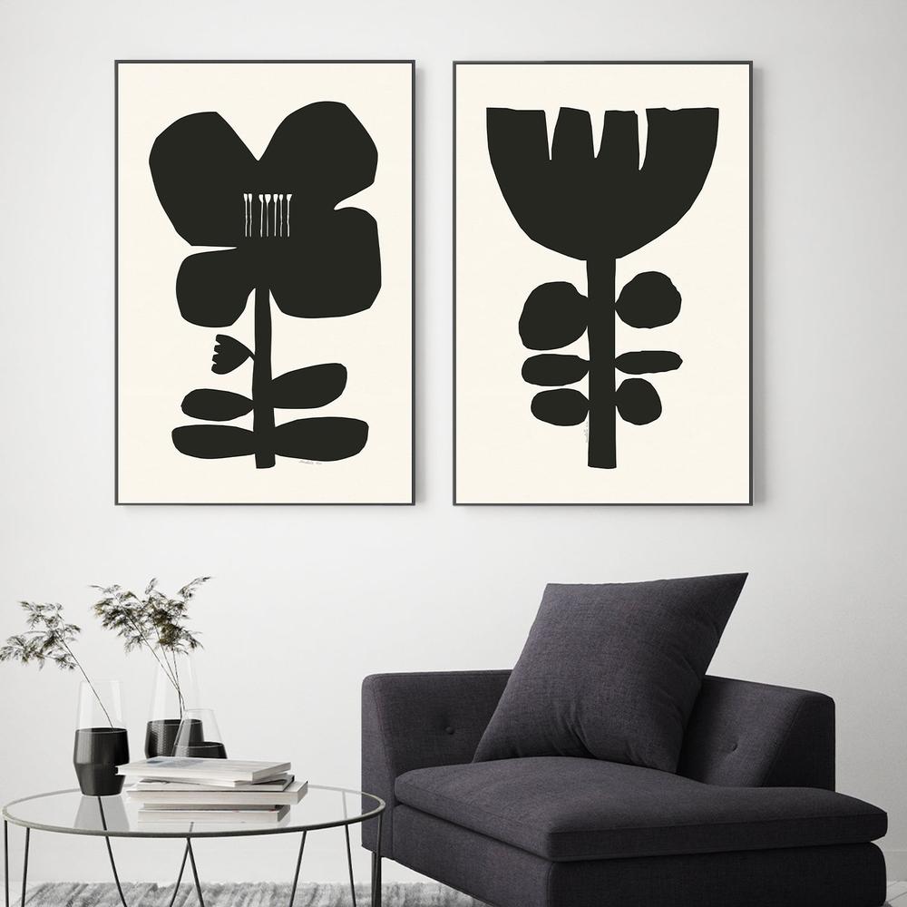 wall-art-print-canvas-poster-framed-Aura, Style A & B, Set Of 2 , By Andelle Art-2