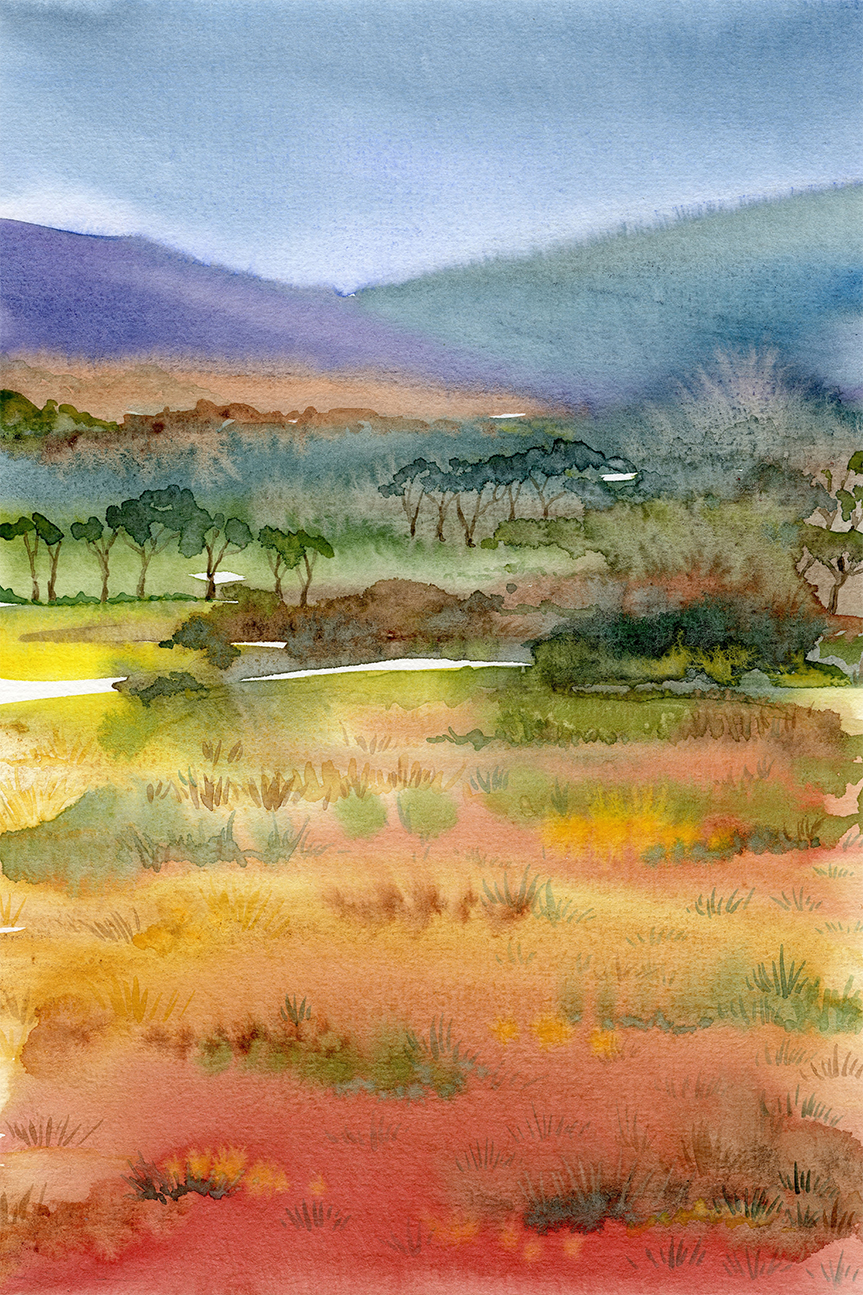 wall-art-print-canvas-poster-framed-Australian Landscape , By Jessie Mitchelson-1