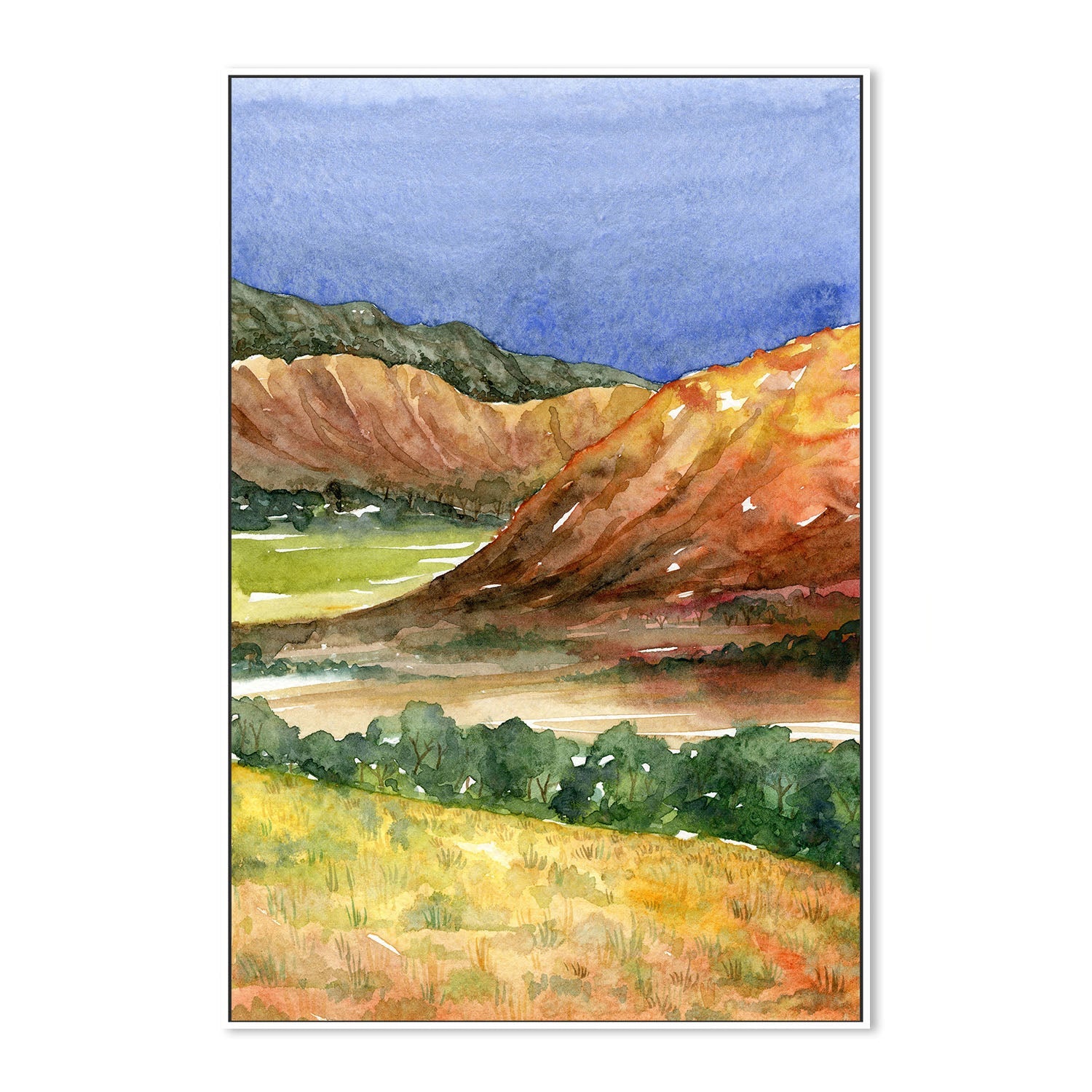wall-art-print-canvas-poster-framed-Australian Landscape Mountains, Style B , By Jessie Mitchelson-5