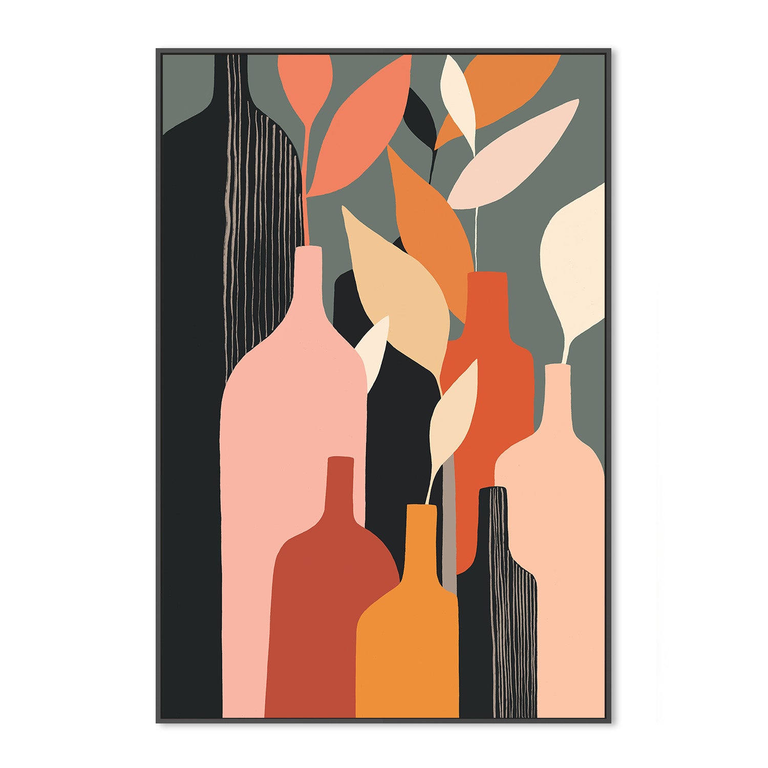 wall-art-print-canvas-poster-framed-Autumn Bottles-3