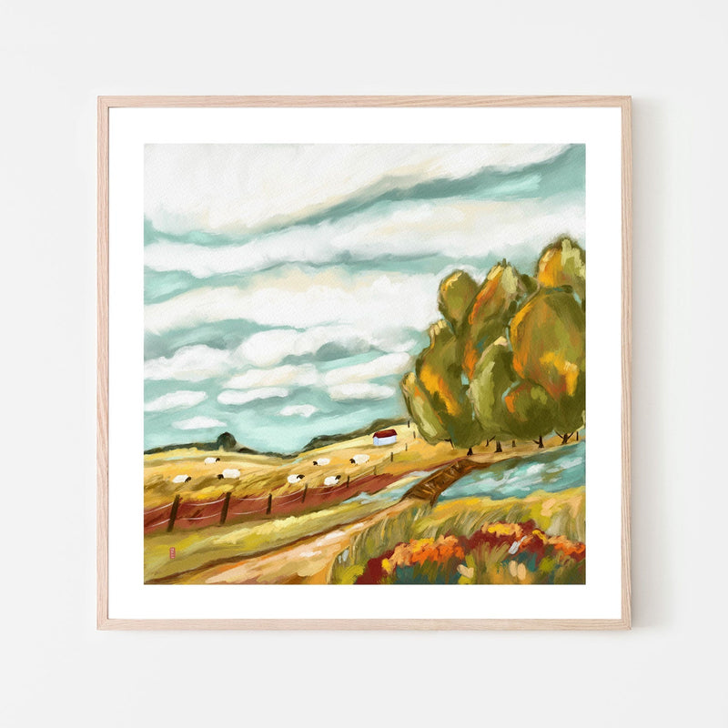 wall-art-print-canvas-poster-framed-Autumn In The Field , By Lia Nell-GIOIA-WALL-ART