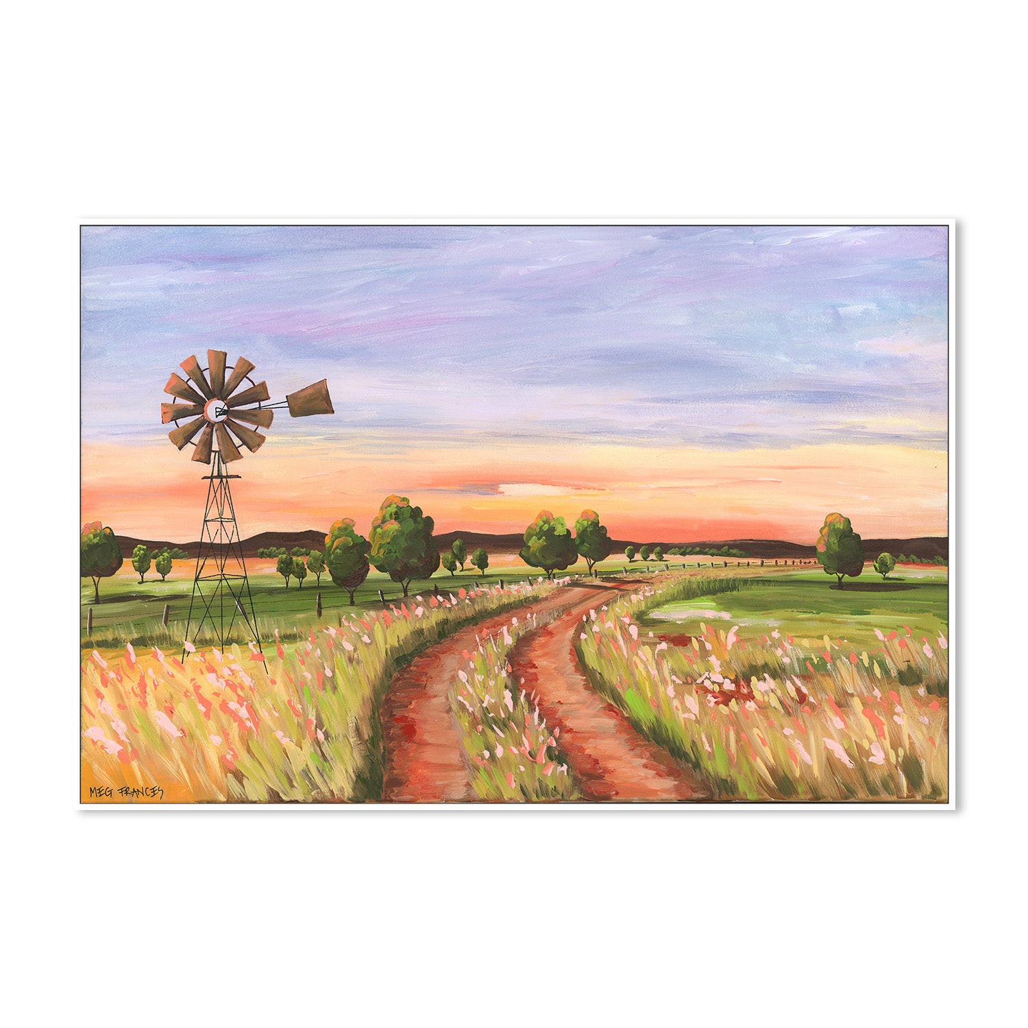 wall-art-print-canvas-poster-framed-Back Road, Style B , By Meg Frances-5