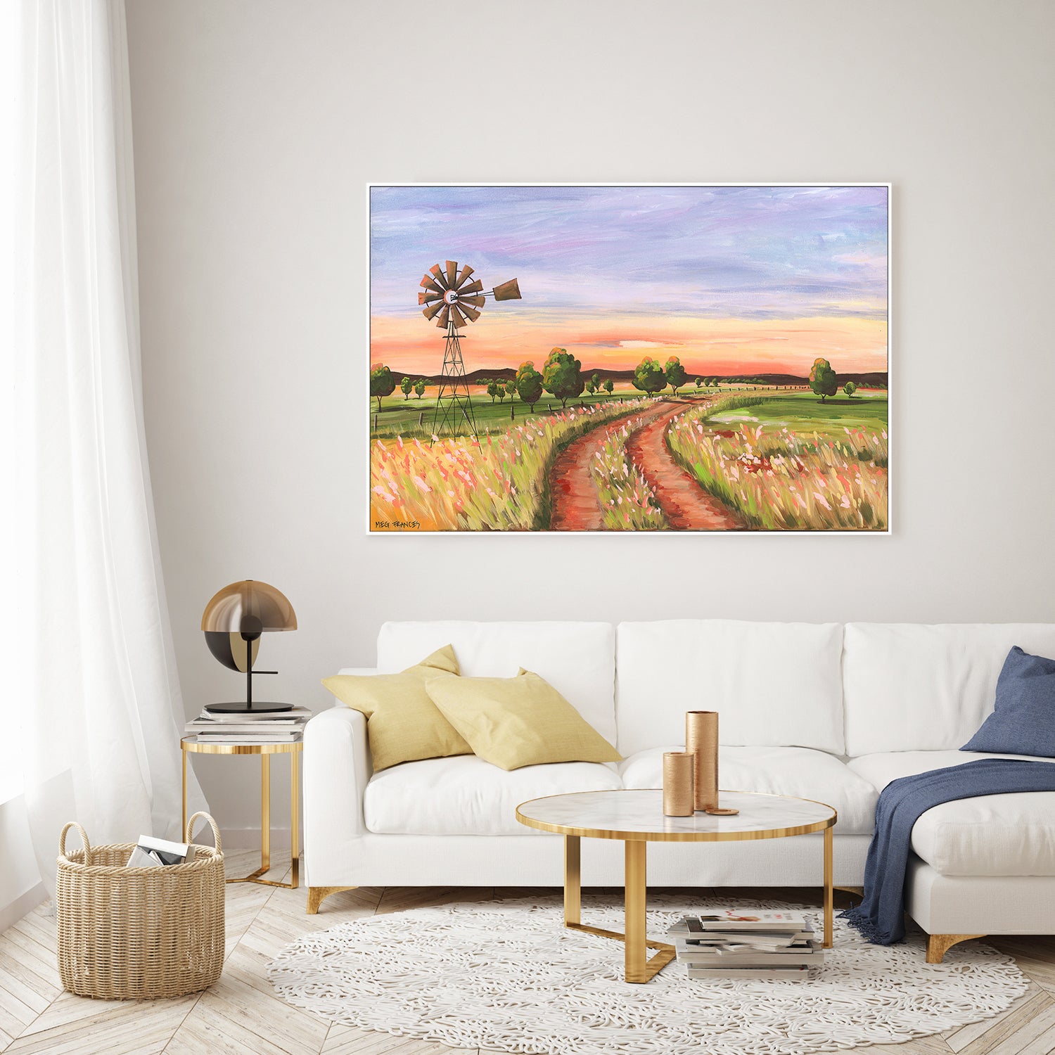 wall-art-print-canvas-poster-framed-Back Road, Style B , By Meg Frances-7