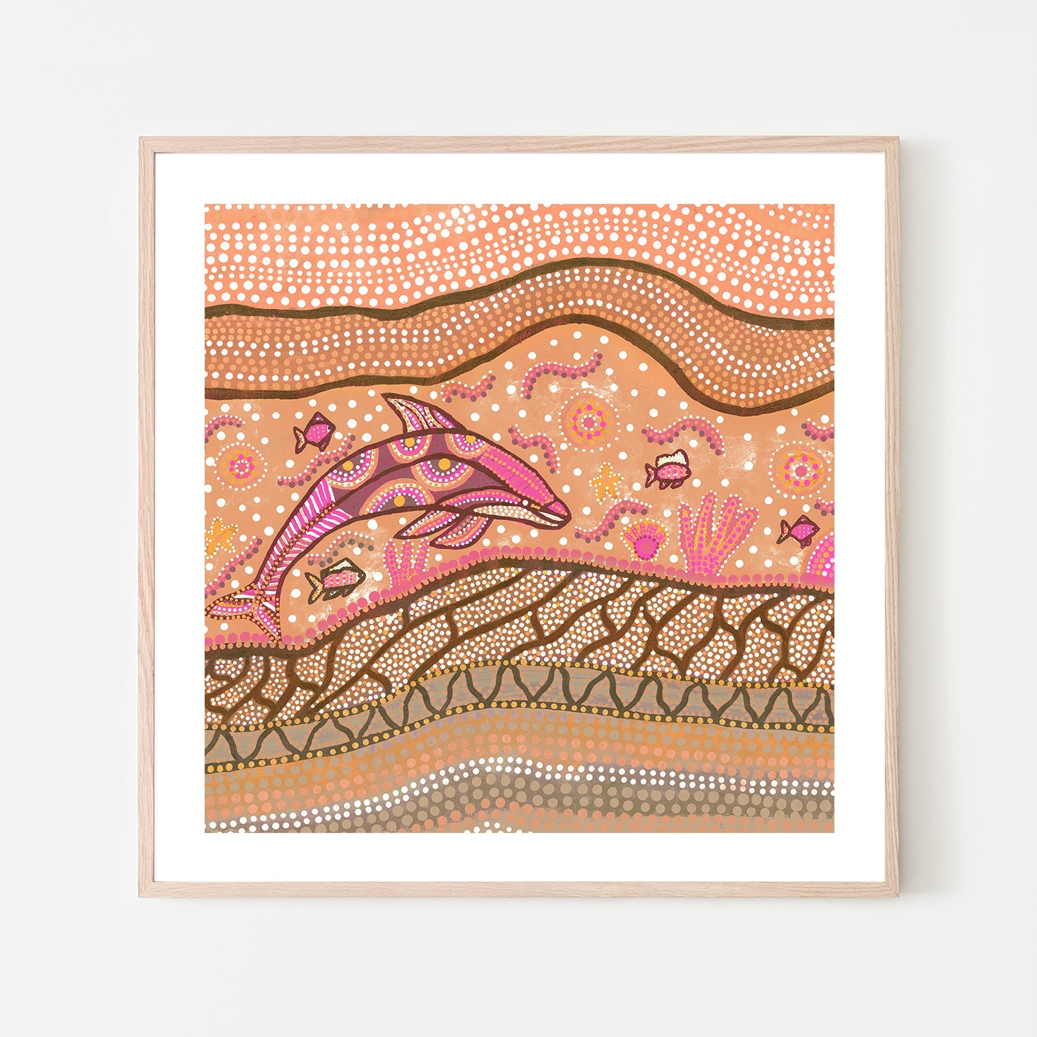 wall-art-print-canvas-poster-framed-Badarr Journey Orange Pink , By Tahni Derbin-6