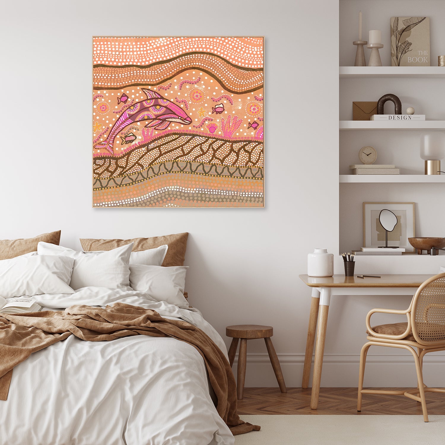 wall-art-print-canvas-poster-framed-Badarr Journey Orange Pink , By Tahni Derbin-7