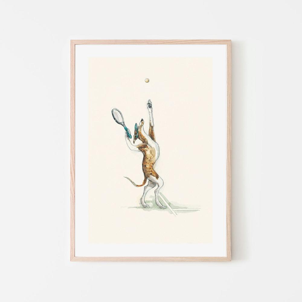 wall-art-print-canvas-poster-framed-Badminton Practice , By Animo Alphabets-6