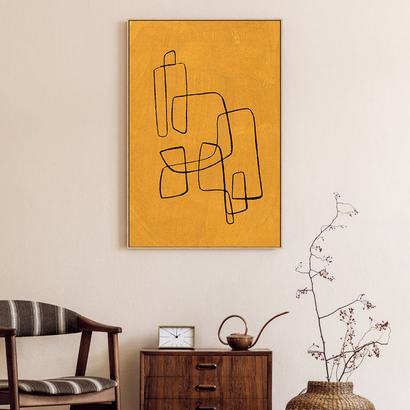 wall-art-print-canvas-poster-framed-Banana Maze , By Ejaaz Haniff-GIOIA-WALL-ART