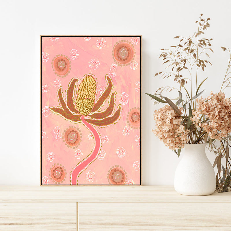 wall-art-print-canvas-poster-framed-Banksia, Style B , By Domica Hill-GIOIA-WALL-ART