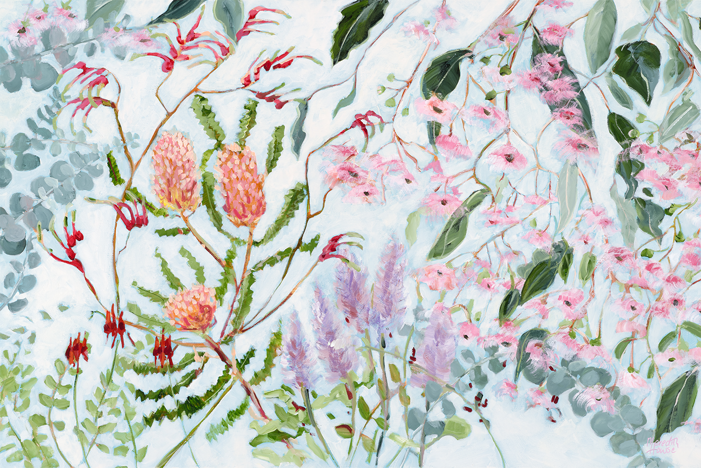 wall-art-print-canvas-poster-framed-Banksia, Style B , By Meredith Howse-1