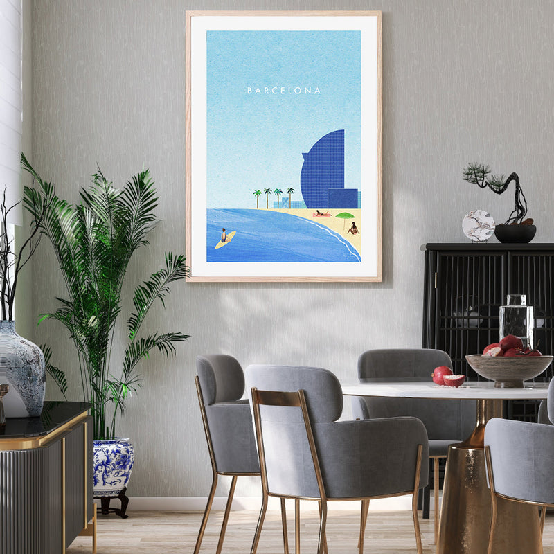 wall-art-print-canvas-poster-framed-Barcelona , By Henry Rivers-GIOIA-WALL-ART