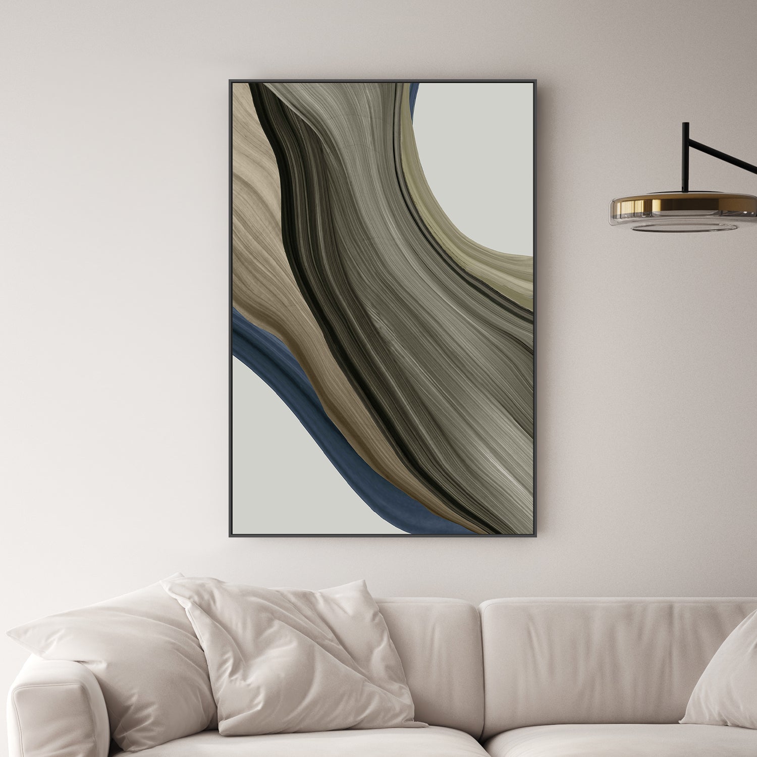 wall-art-print-canvas-poster-framed-Bark and Shadow, Style B-2