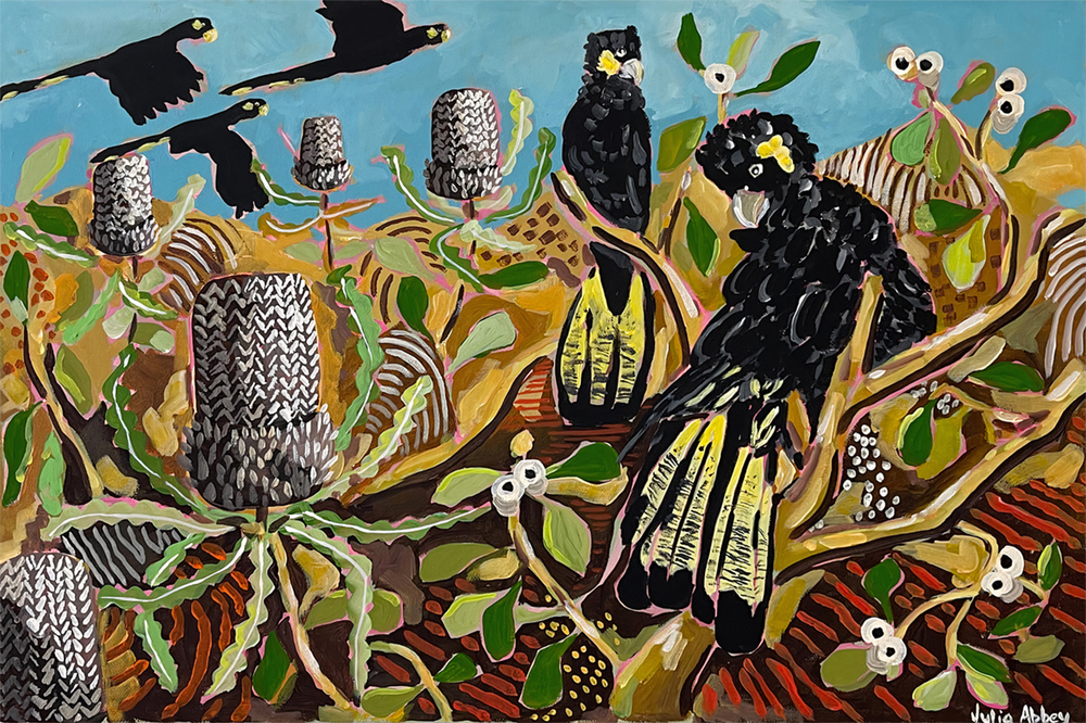 wall-art-print-canvas-poster-framed-Basking In Banksias , By Julia Abbey-1