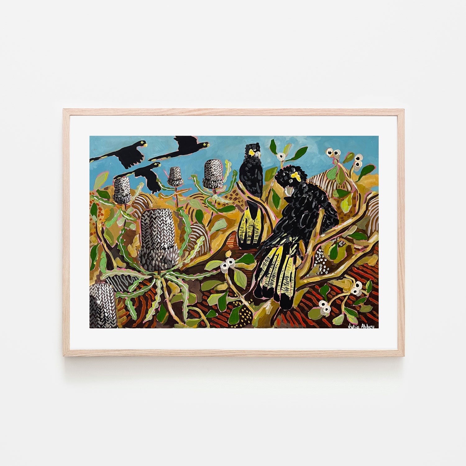 wall-art-print-canvas-poster-framed-Basking In Banksias , By Julia Abbey-6