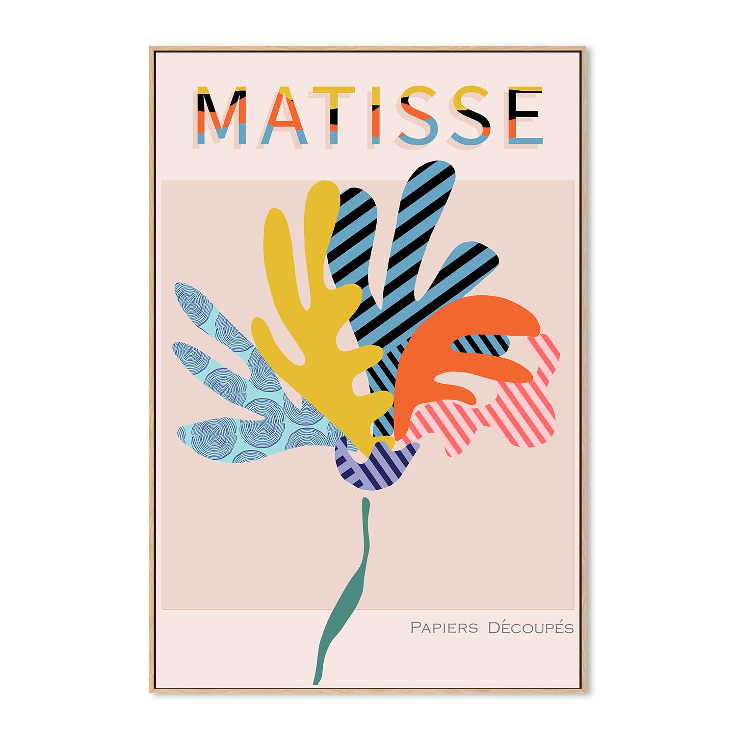 wall-art-print-canvas-poster-framed-Bauhaus - Flower-4