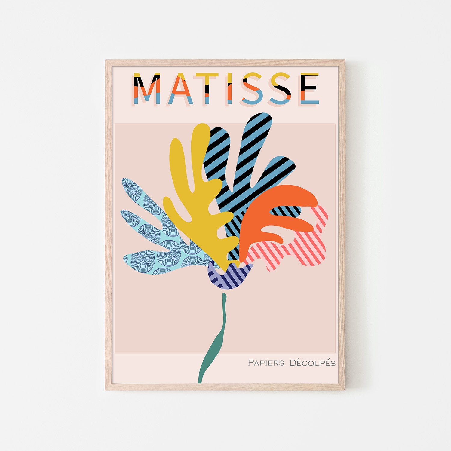 wall-art-print-canvas-poster-framed-Bauhaus - Flower-6